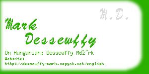 mark dessewffy business card